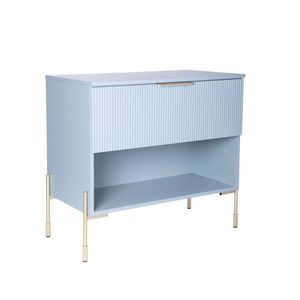 Dulap baie / masca chiuveta Navado, Homla, 80x45x57 cm, PAL/MDF, albastru imagine