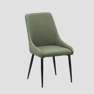 Scaun Sabor, Homla, 52x52x93.5 cm, metal/MDF/poliester, verde imagine