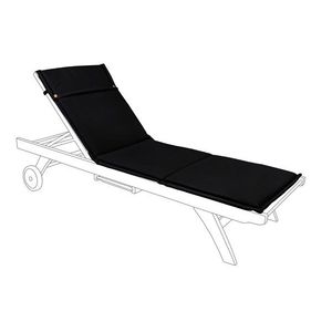 Perna pentru sezlong Charcoal, Bizzotto, 190 x 63 cm, tesatura Ofelin, gri carbune imagine