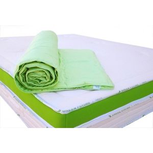 Protecție de saltea Nature 160x200 cm Verde - Bambus imagine