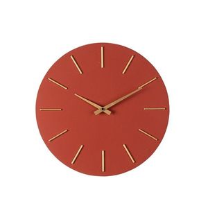 Ceas de perete Timeline, Bizzotto, D40 cm, MDF/otel, caramiziu imagine