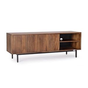 Comoda TV Tadita, Bizzotto, 140x40x50 cm, lemn de mango/otel imagine