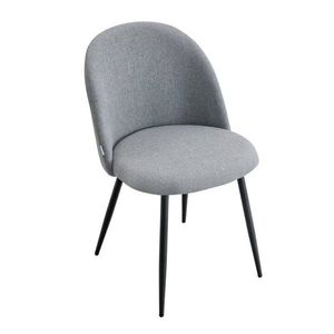 Scaun Ampla, Homla, 56x47x78 cm, metal/poliester, gri deschis imagine