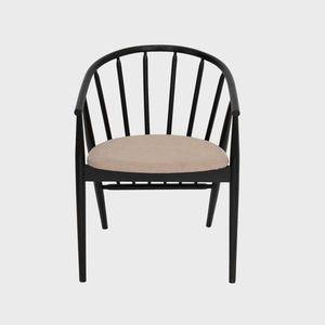 Scaun Calido, Homla, 58x55x78 cm, lemn/poliester, negru imagine