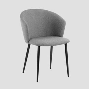 Scaun Lujo, Homla, 59x56.5x81 cm, metal/poliester, maro deschis imagine
