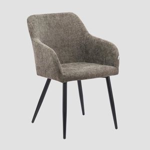 Scaun Sella, Homla, 59.5x57x83 cm, metal/poliester, maro imagine