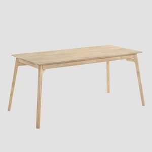Masa Little, Homla, 160x75x76 cm, lemn de cauciuc, natur imagine