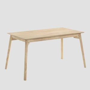 Masa Little, Homla, 140x75x76 cm, lemn de cauciuc, natur imagine