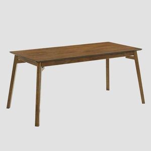 Masa Little, Homla, 160x75x76 cm, lemn de cauciuc, maro imagine