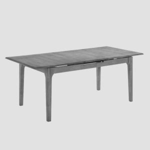 Masa extensibila Avella, Homla, 160-195x90x76 cm, lemn de cauciuc, natur imagine