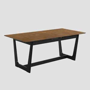 Masa extensibila Pahkel, Homla, 160-195x90x76 cm, lemn de cauciuc, maro imagine