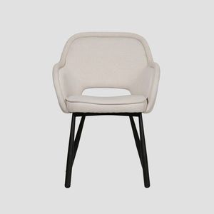 Scaun Campea, Homla, 62x61x84 cm, metal/poliester, bej imagine