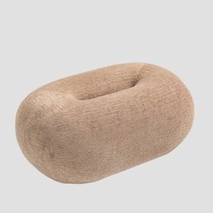 Taburet Luncta, Homla, 82x52x34 cm, MDF/lemn/poliester, bej imagine