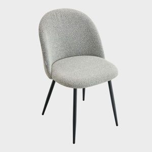 Scaun Fresca, Homla, 56x47x78 cm, metal/poliester, gri deschis imagine