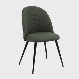 Scaun Ludi, Homla, 53x50x85 cm, metal/poliester, verde imagine
