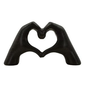Figurina /sculptura decorativa Hands Lover, Mauro Ferretti, 25x7.5x13.5 cm, polirasina, negru imagine