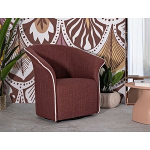 Fotoliu rotativ Siena Swivel, Mauro Ferretti, 83.5x66x80 cm, fier/poliester, bordo imagine