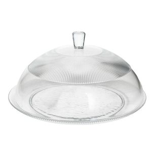 Platou tort cu capac Clear, Tognana, 33x18 cm, sticla, transparent imagine