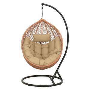 Leagan L, Bowl, L.103 l.100 H.200 cm, otel, negru/bej imagine