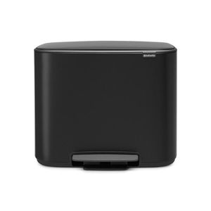 Cos de gunoi cu pedala, Brabantia, Bo Pedal, 36 L, 36.3x54x44 cm, otel, negru mat imagine