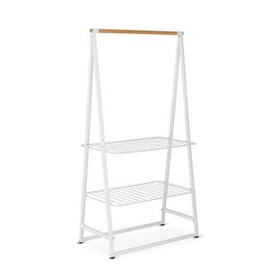 Suport pentru haine, Brabantia, Linn Large, 99.5x57x190 cm, otel, alb imagine