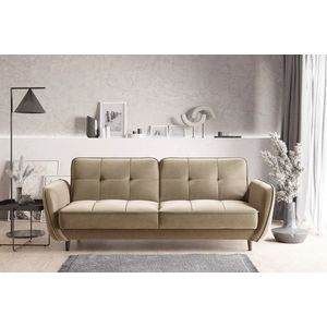 Canapea extensibila 3 locuri ELTAP, SO-BEL-20NU, Bellis, 220x90x83 cm, lemn/poliester, maro deschis imagine