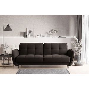 Canapea extensibila 3 locuri ELTAP, SO-BEL-22FL, Bellis, 220x90x83 cm, lemn/poliester, maro inchis imagine