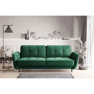 Canapea extensibila 3 locuri ELTAP, SO-BEL-35LU, Bellis, 220x90x83 cm, lemn/poliester, verde deschis imagine