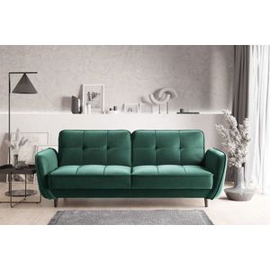 Canapea extensibila 3 locuri ELTAP, SO-BEL-35NU, Bellis, 220x90x83 cm, lemn/poliester, verde imagine