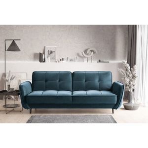 Canapea extensibila 3 locuri ELTAP, SO-BEL-40NU, Bellis, 220x90x83 cm, lemn/poliester, albastru inchis imagine