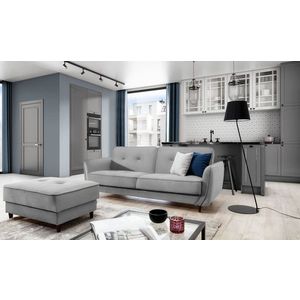 Canapea extensibila 3 locuri ELTAP, SO-BEL-84MO, Bellis, 220x90x83 cm, lemn/poliester, gri deschis imagine