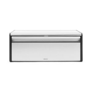 Cutie pentru paine, Brabantia, Fall Front Fingerprint Proof , 46.5x25x18.7 cm, otel, argintiu/negru mat imagine