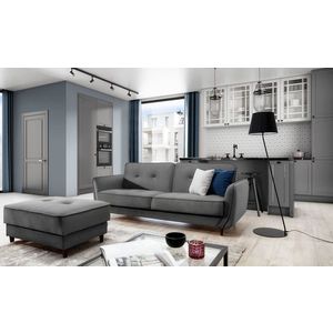 Canapea extensibila 3 locuri ELTAP, SO-BEL-04NU, Bellis, 220x90x83 cm, lemn/poliester, gri imagine