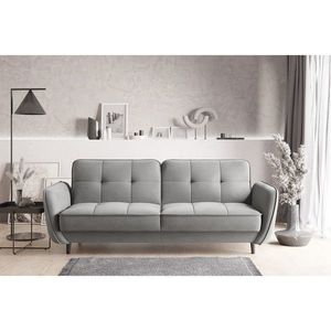 Canapea extensibila 3 locuri ELTAP, SO-BEL-04SO, Bellis, 220x90x83 cm, lemn/poliester, gri deschis imagine