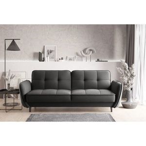Canapea extensibila 3 locuri ELTAP, SO-BEL-05VER, Bellis, 220x90x83 cm, lemn/poliester, gri inchis imagine