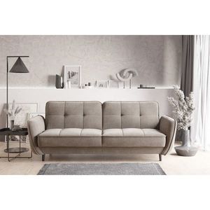 Canapea extensibila 3 locuri ELTAP, SO-BEL-07PO, Bellis, 220x90x83 cm, lemn/poliester, bej imagine