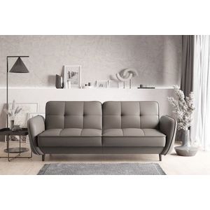 Canapea extensibila 3 locuri ELTAP, SO-BEL-07SAV, Bellis, 220x90x83 cm, lemn/poliester, gri inchis imagine