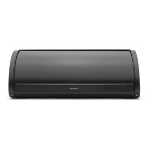 Cutie pentru paine, Brabantia, Roll Top, 44.5x26.2x17.3 cm, otel, negru mat imagine