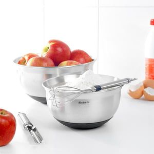 Bol pentru mixat, Brabantia, Matt, 17.4x9.1 cm, 1 L, inox, argintiu mat imagine