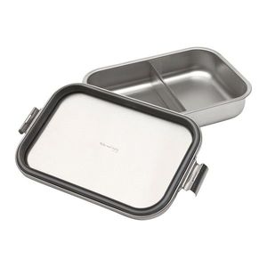 Caserola pentru pranz, Brabantia, Make&Take, 26x17.4x6.3 cm, 2 L, inox, argintiu mat imagine