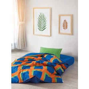 Lenjerie de pat pentru o persoana, Venus - Blue, Cozy Home, Bumbac Ranforce imagine