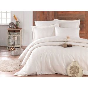 Set cuverturi duble din satin Wafel, Wafel - Cream, Hobby, Bumbac Satinat imagine