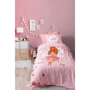 Lenjerie de pat pentru o persoana Young, Jerry - Pink, Cotton Box, Bumbac Ranforce imagine