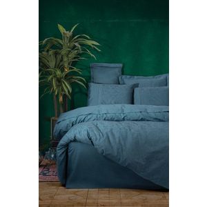 Lenjerie de pat dubla, Sante - Petrol Blue, Cotton Box, Bumbac Satinat imagine