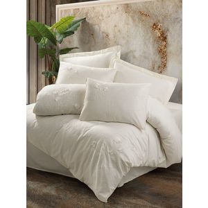 Lenjerie de pat dubla, Pure - Ecru, Cotton Box, Bumbac Satinat imagine