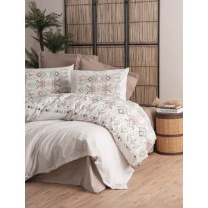 Lenjerie de pat dubla, Asilo - Brown, Cotton Box, Bumbac Ranforce imagine