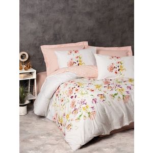Lenjerie de pat dubla, Emma v2 - Salmon, Cotton Box, Bumbac Ranforce imagine