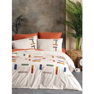 Lenjerie de pat dubla, Katy - Cinnamon, Cotton Box, Bumbac Ranforce imagine