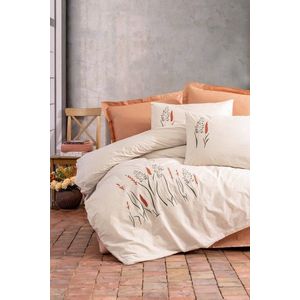 Lenjerie de pat dubla, Maia - Caramel, Cotton Box, Bumbac Ranforce imagine
