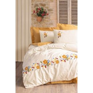 Lenjerie de pat dubla, Pamuya - Mustard, Cotton Box, Bumbac Ranforce imagine